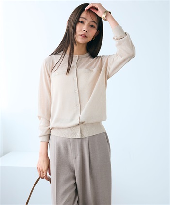 CROSS FUNCTION 《洗える》サマ美え フロントポケットシアーカーディガン_subthumb_18