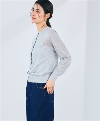 CROSS FUNCTION 《洗える》サマ美え フロントポケットシアーカーディガン_subthumb_24