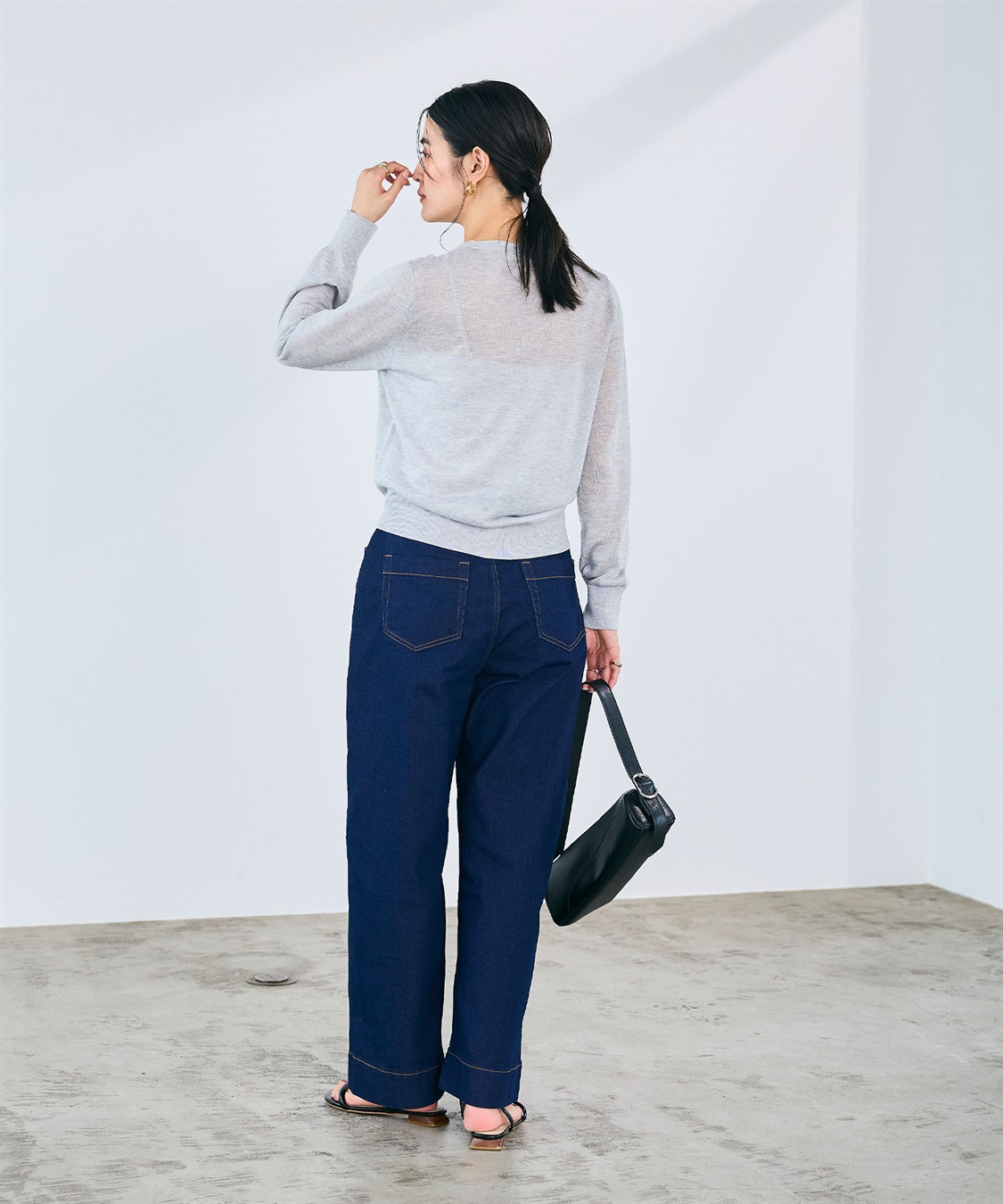 CROSS FUNCTION 《洗える》サマ美え フロントポケットシアーカーディガン_sub_28