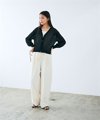 CROSS FUNCTION 《洗える》サマ美え シアーリブニットVネックカーディガン_subthumb_19
