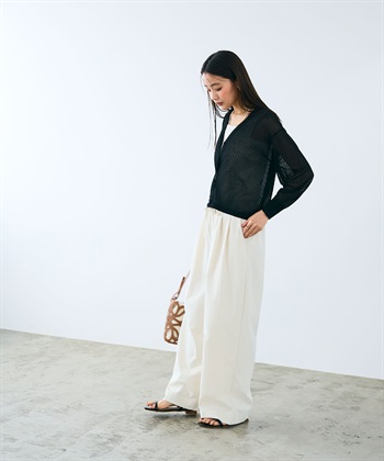 CROSS FUNCTION 《洗える》サマ美え シアーリブニットVネックカーディガン_subthumb_24