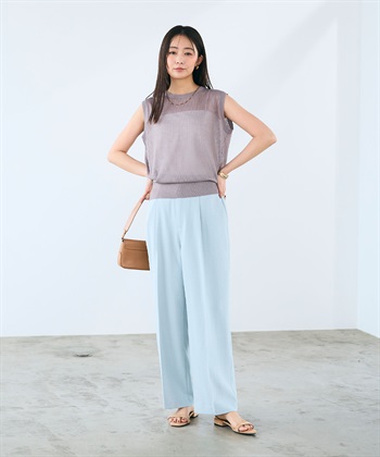 CROSS FUNCTION 《洗える》サマ美え シアーリブニットベスト_subthumb_6