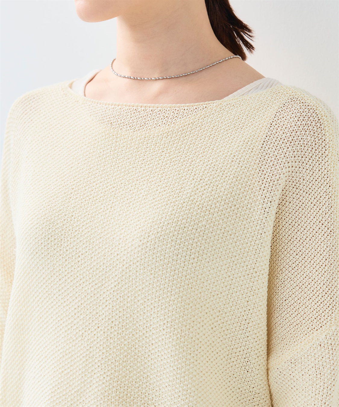 CROSS FUNCTION 《洗える》エブ楽 ルーズクラフトニットプルオーバー_sub_7