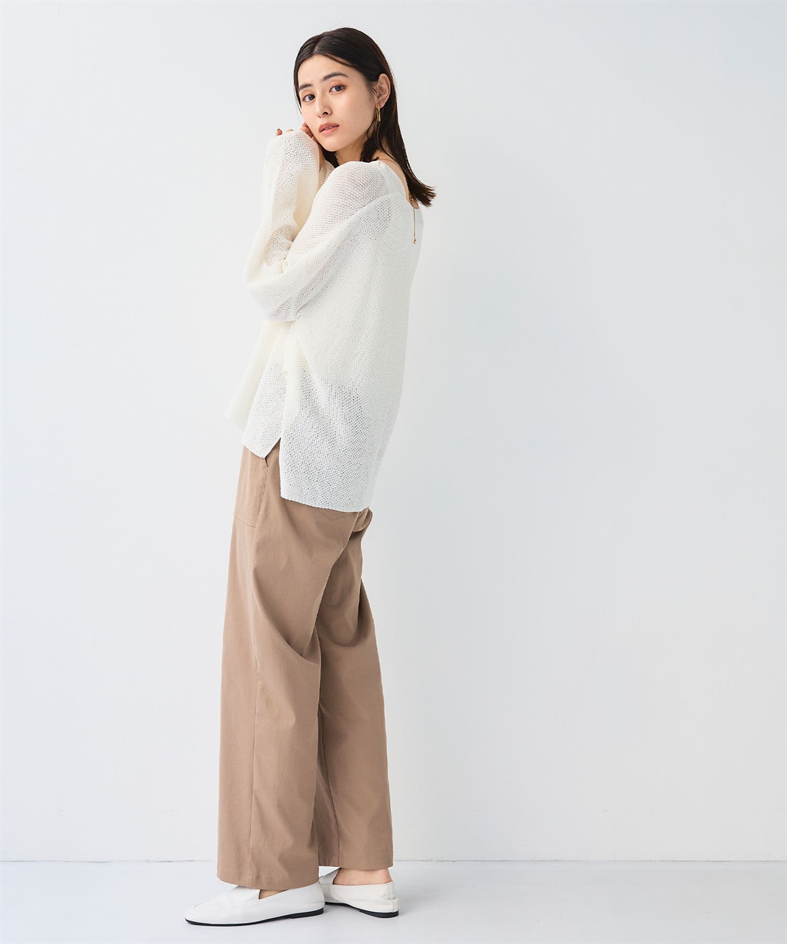 CROSS FUNCTION 《洗える》エブ楽 ルーズクラフトニットプルオーバー_sub_27