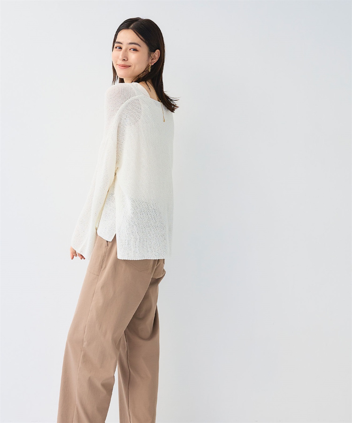 CROSS FUNCTION 《洗える》エブ楽 ルーズクラフトニットプルオーバー_sub_28