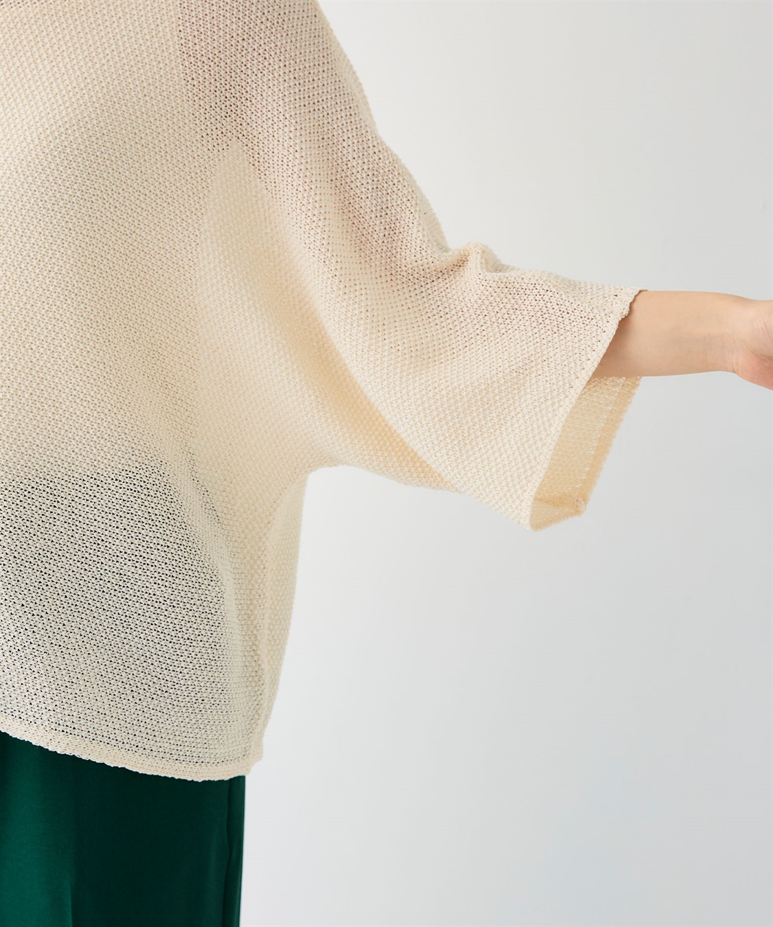 CROSS FUNCTION 《洗える》エブ楽 ルーズクロップドクラフトニットプルオーバー_sub_8