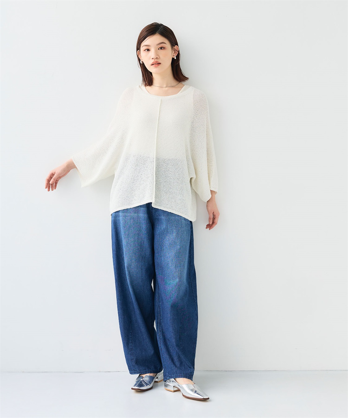 CROSS FUNCTION 《洗える》エブ楽 ルーズクロップドクラフトニットプルオーバー_sub_23