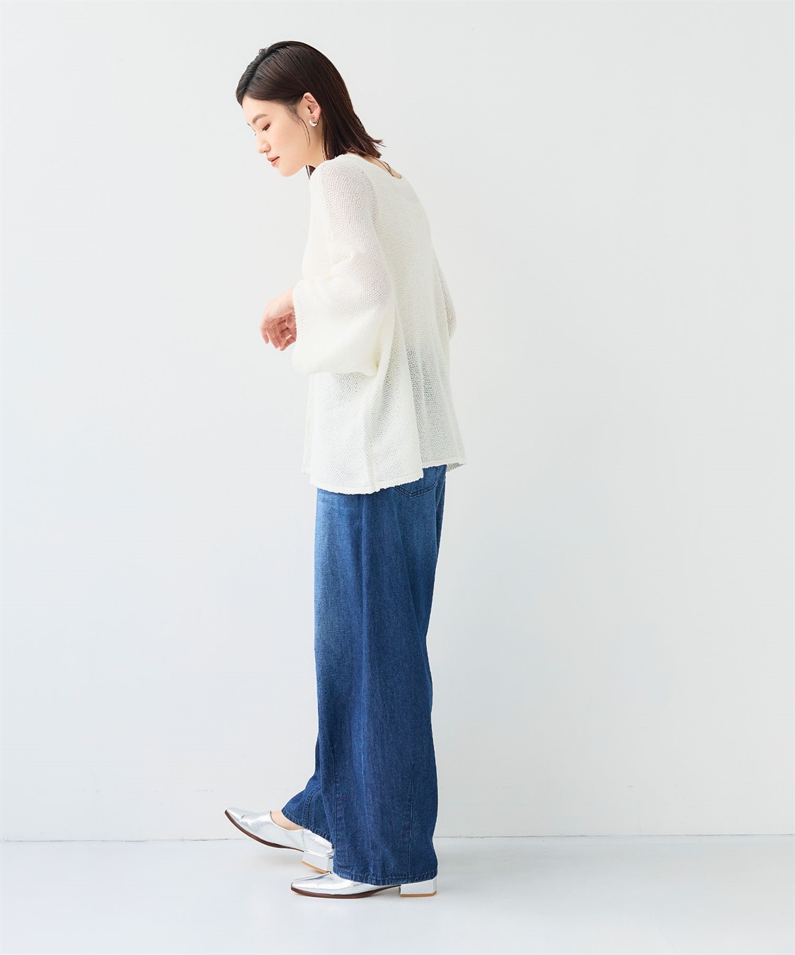 CROSS FUNCTION 《洗える》エブ楽 ルーズクロップドクラフトニットプルオーバー_sub_24