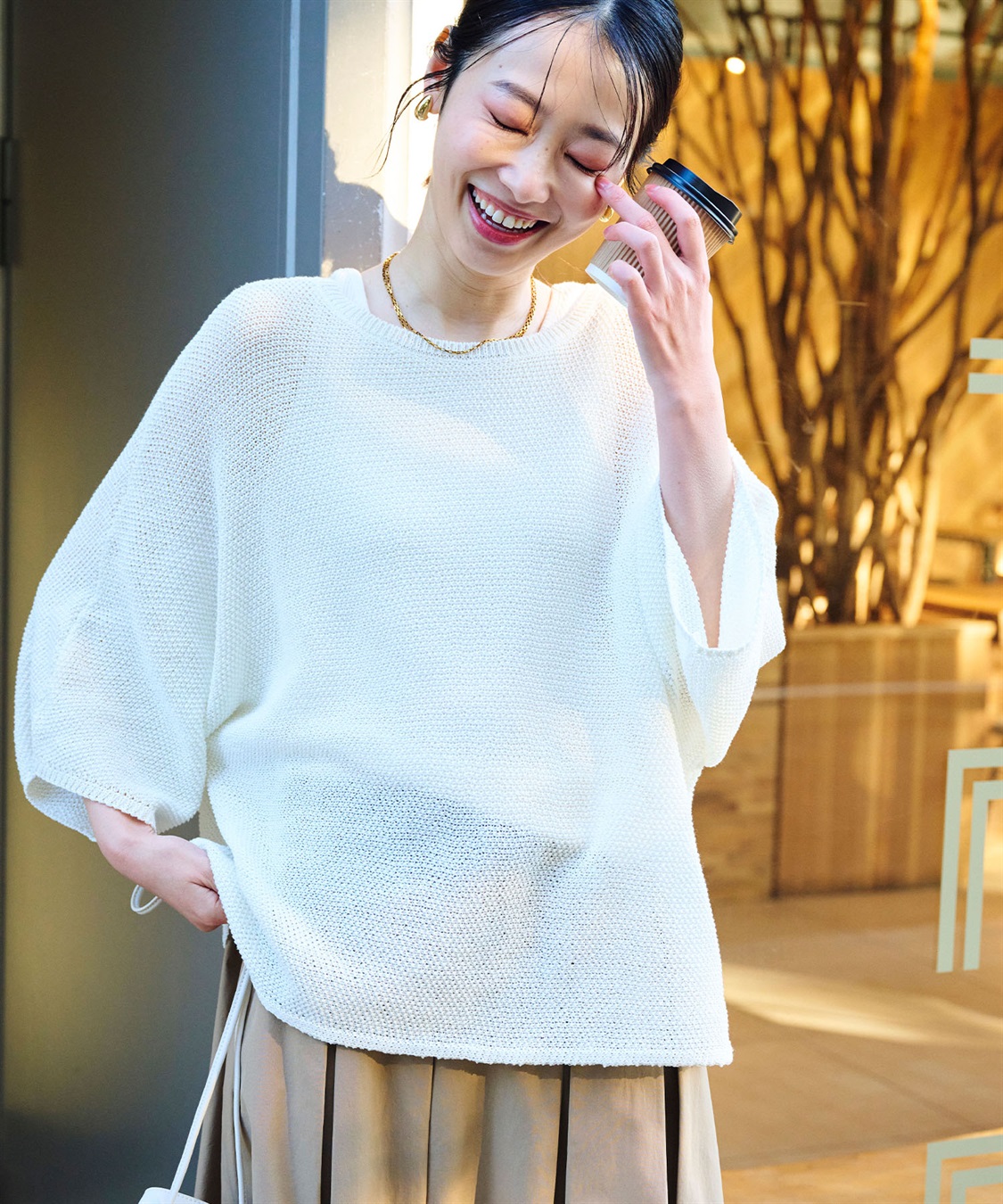 CROSS FUNCTION 《洗える》エブ楽 ルーズクロップドクラフトニットプルオーバー_sub_27