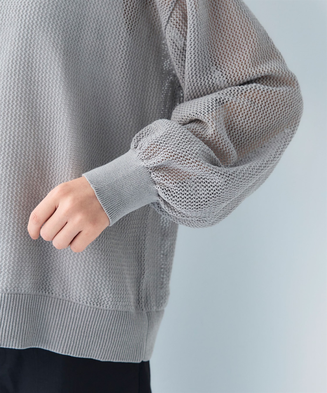 CROSS FUNCTION 《洗える》エブ楽 クラフトメッシュニットアンサンブル_sub_7