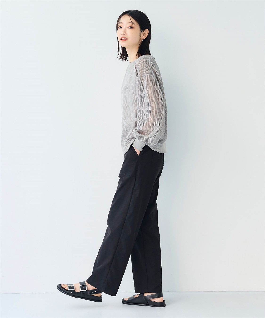 CROSS FUNCTION 《洗える》エブ楽 クラフトメッシュニットアンサンブル_sub_12