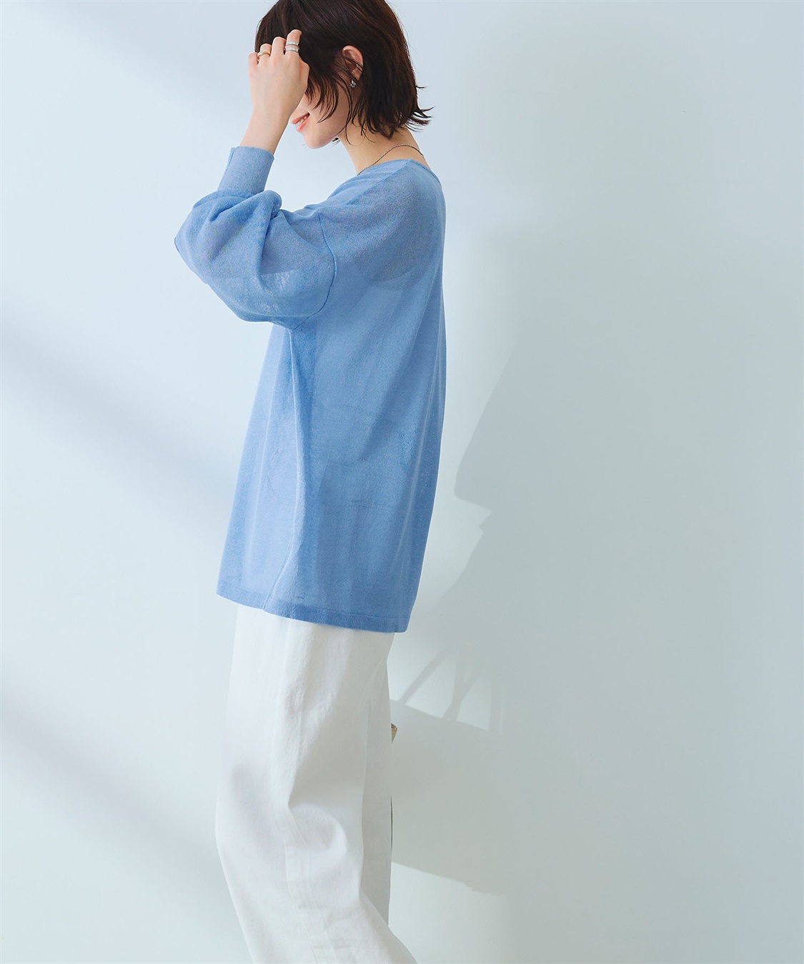 CROSS FUNCTION 《洗える》エブ楽 シアールーズニット＆キャミソールセット_sub_6