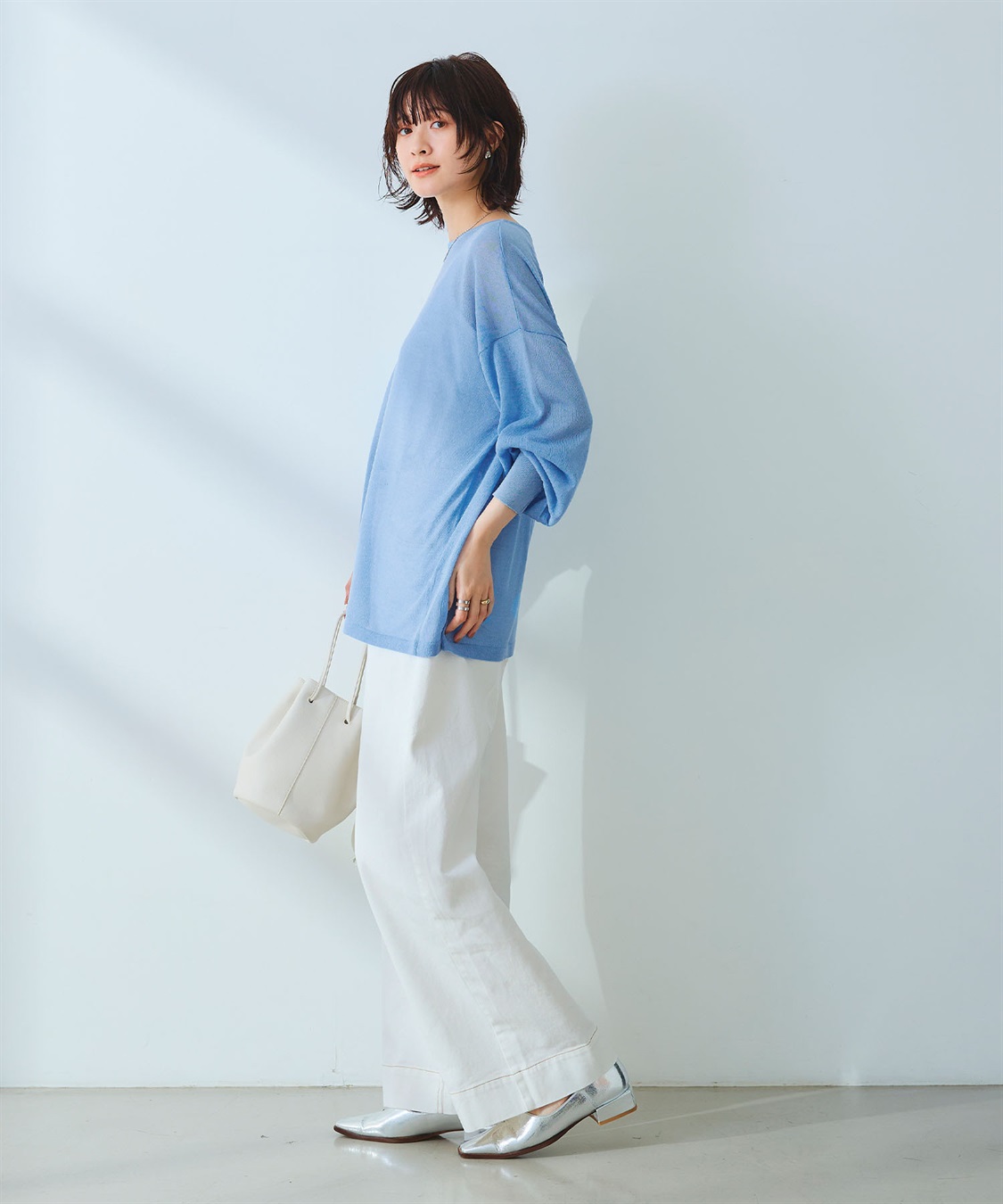 CROSS FUNCTION 《洗える》エブ楽 シアールーズニット＆キャミソールセット_sub_10