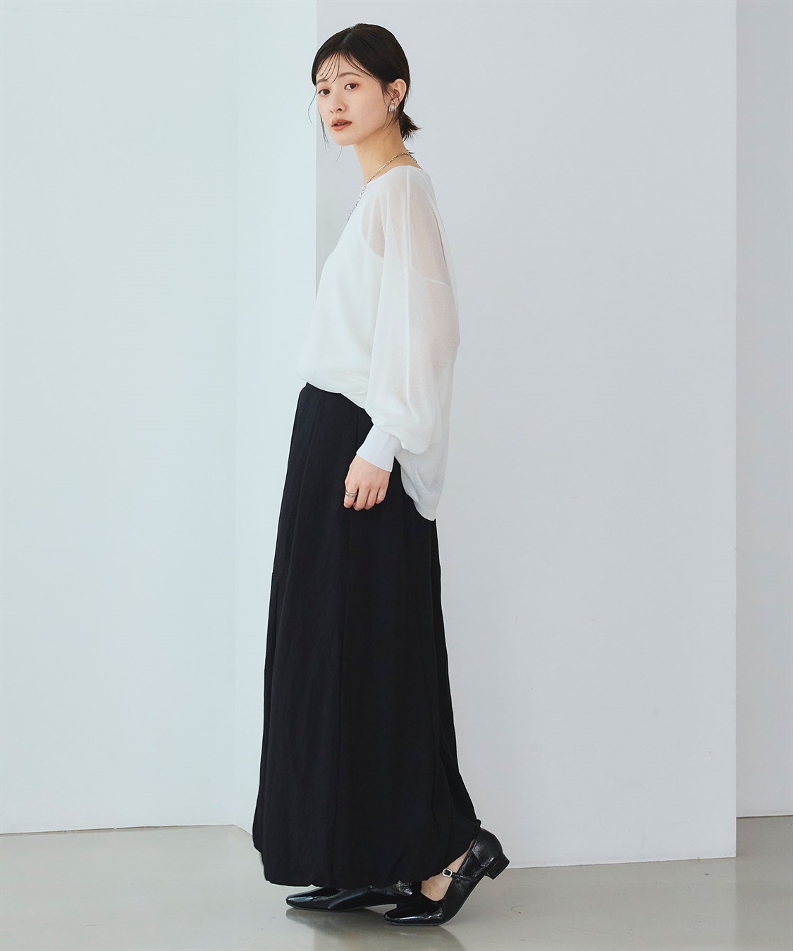 CROSS FUNCTION 《洗える》エブ楽 シアールーズニット＆キャミソールセット_sub_19