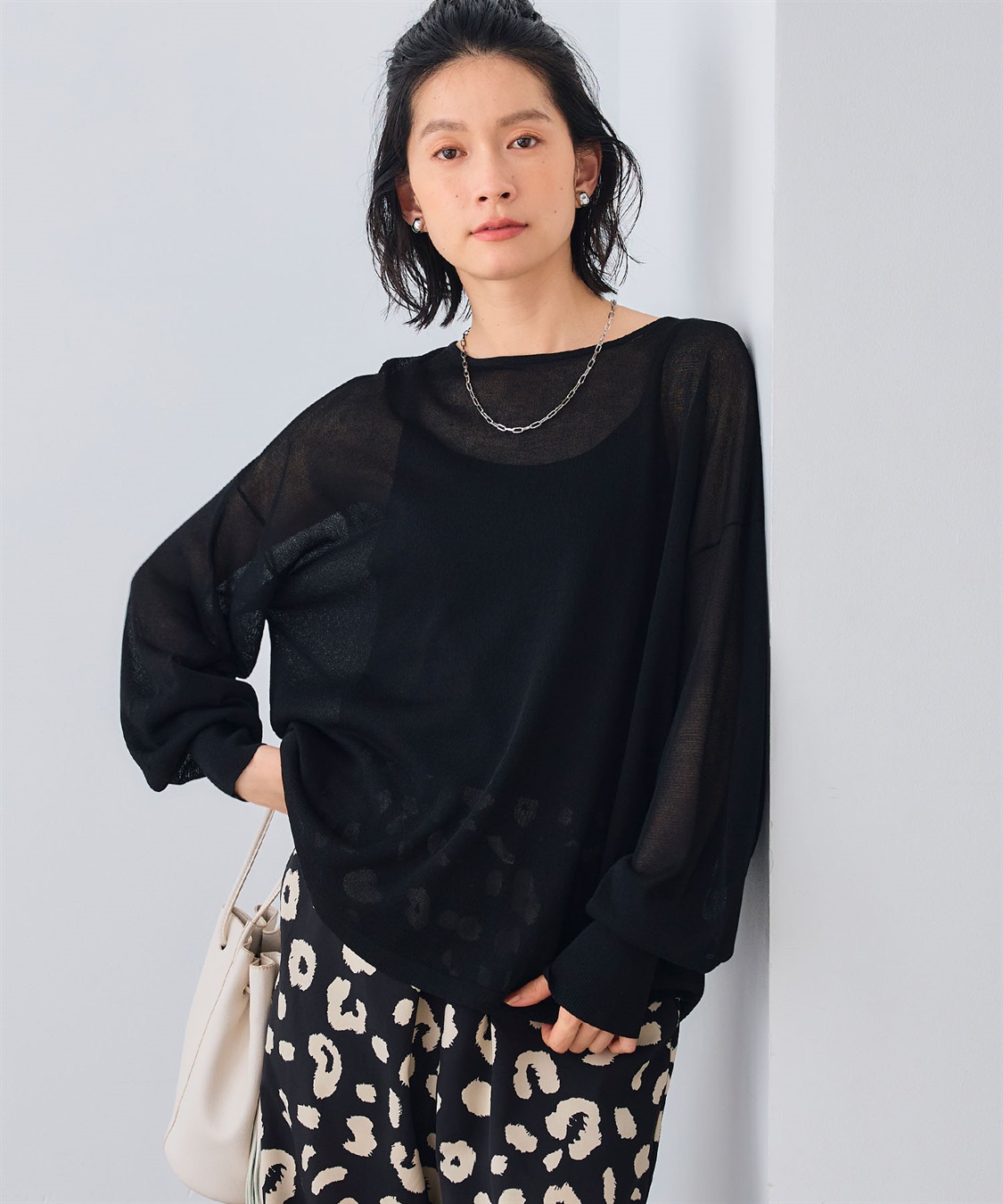 CROSS FUNCTION 《洗える》エブ楽 シアールーズニット＆キャミソールセット_sub_22