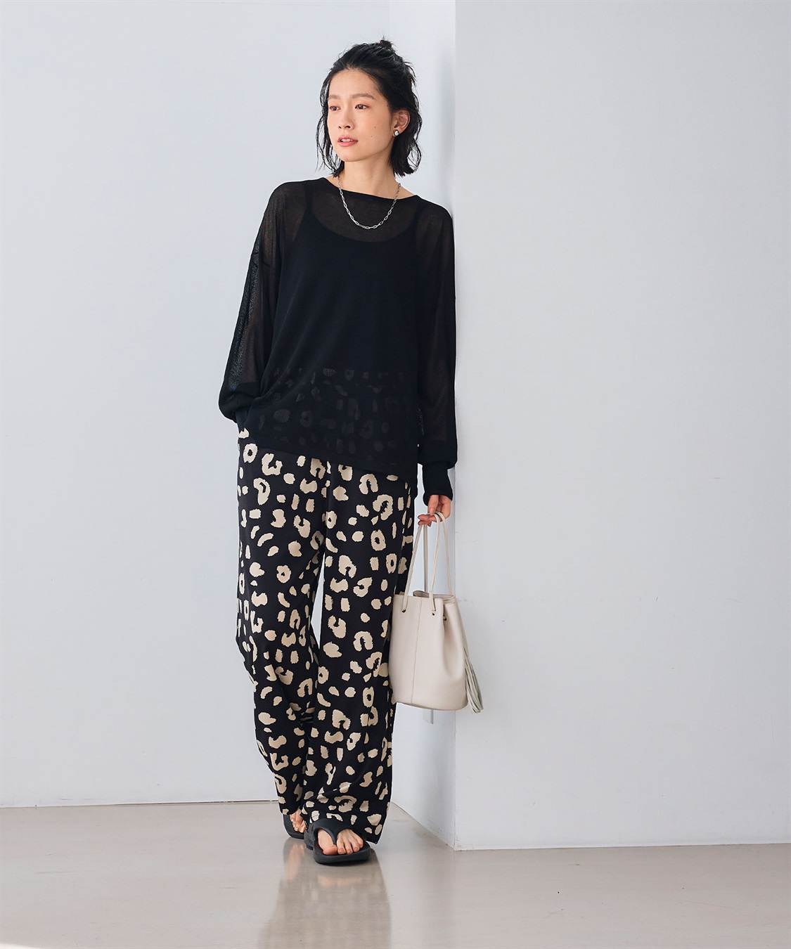 CROSS FUNCTION 《洗える》エブ楽 シアールーズニット＆キャミソールセット_sub_25