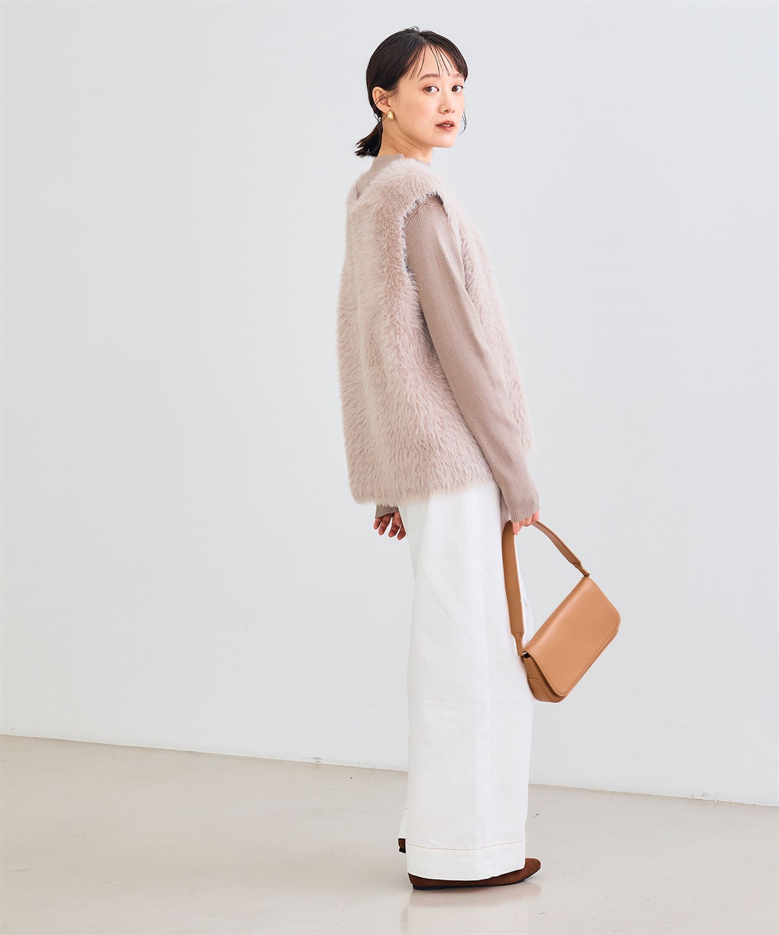 CROSS FUNCTION 《洗える》エブ楽 フェザーニットベスト＆リブニットセット_sub_10