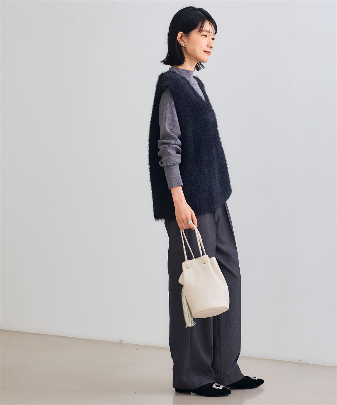 CROSS FUNCTION 《洗える》エブ楽 フェザーニットベスト＆リブニットセット_sub_19