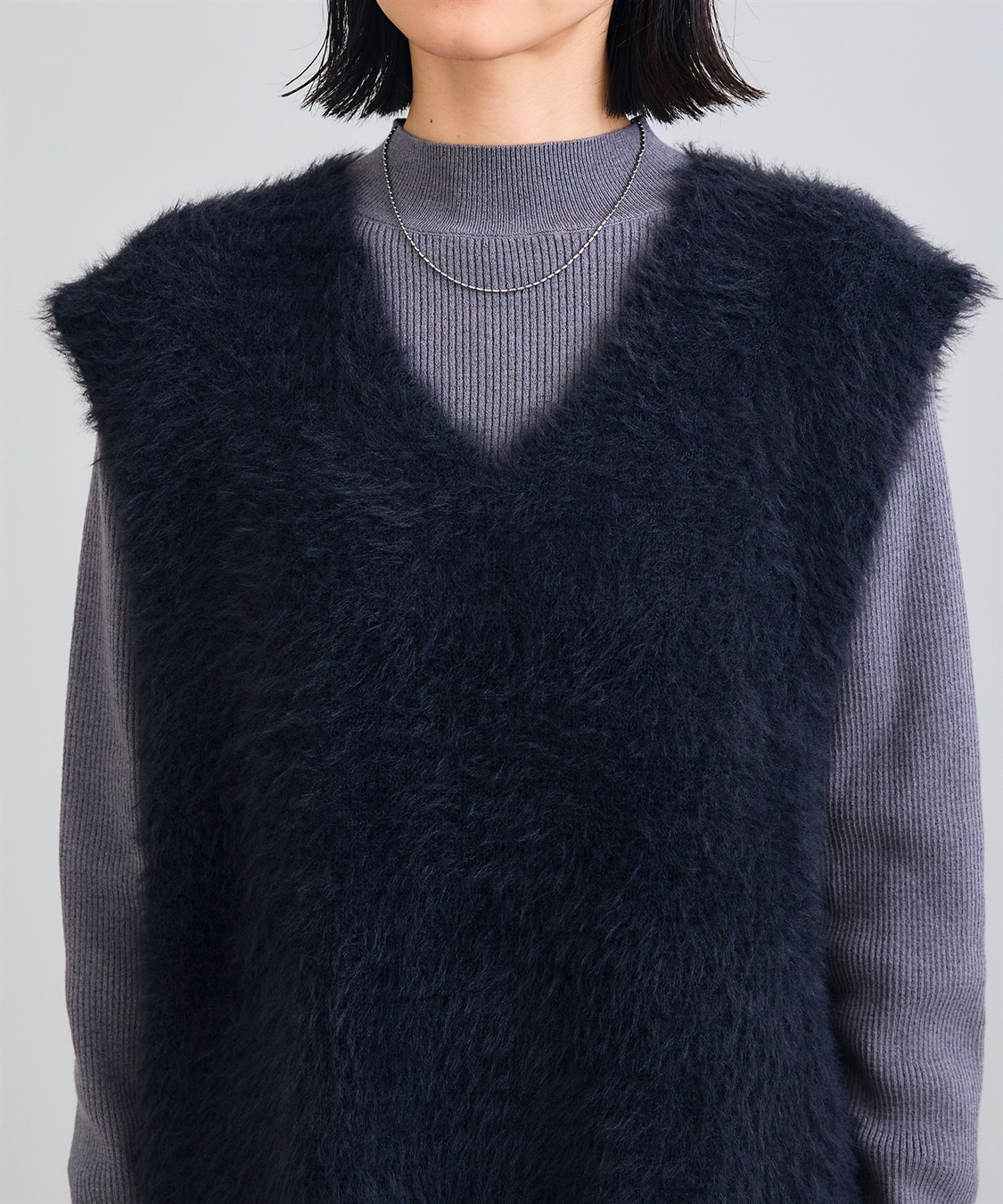 CROSS FUNCTION 《洗える》エブ楽 フェザーニットベスト＆リブニットセット_sub_27