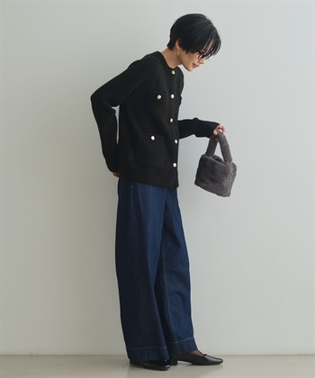 CROSS FUNCTION 《抗菌防臭》サマ美え 金釦ニットジャケット_subthumb_10