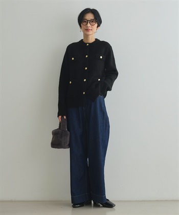 CROSS FUNCTION 《抗菌防臭》サマ美え 金釦ニットジャケット_subthumb_11