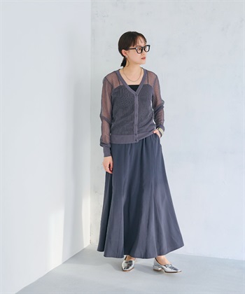 CROSS FUNCTION 《洗える》エブ楽 メッシュニットカーディガン_subthumb_7