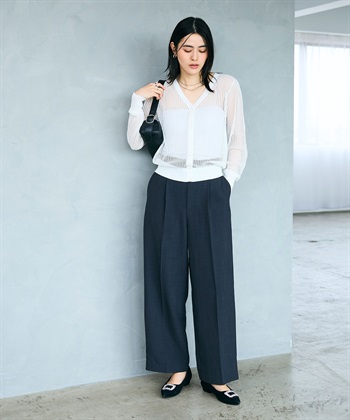 CROSS FUNCTION 《洗える》エブ楽 メッシュニットカーディガン_subthumb_16