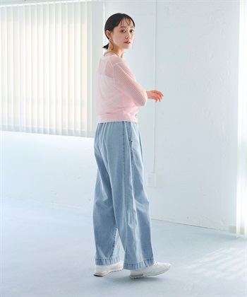 CROSS FUNCTION 《洗える》エブ楽 メッシュニットカーディガン_subthumb_25