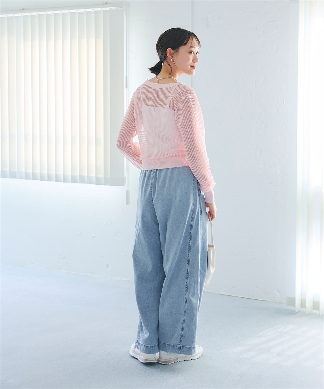 CROSS FUNCTION 《洗える》エブ楽 メッシュニットカーディガン_sub_26