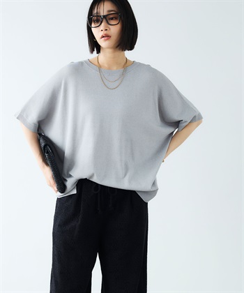 CROSS FUNCTION 《洗える》エブ楽 ドルマンスリーブニットプルオーバー_subthumb_2