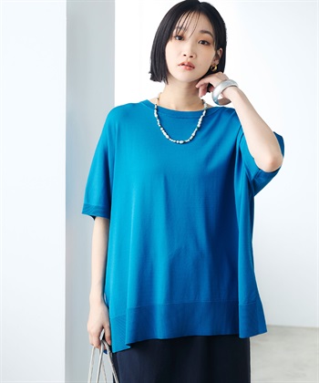 CROSS FUNCTION 《洗える》エブ楽 ドルマンスリーブニットプルオーバー_subthumb_3