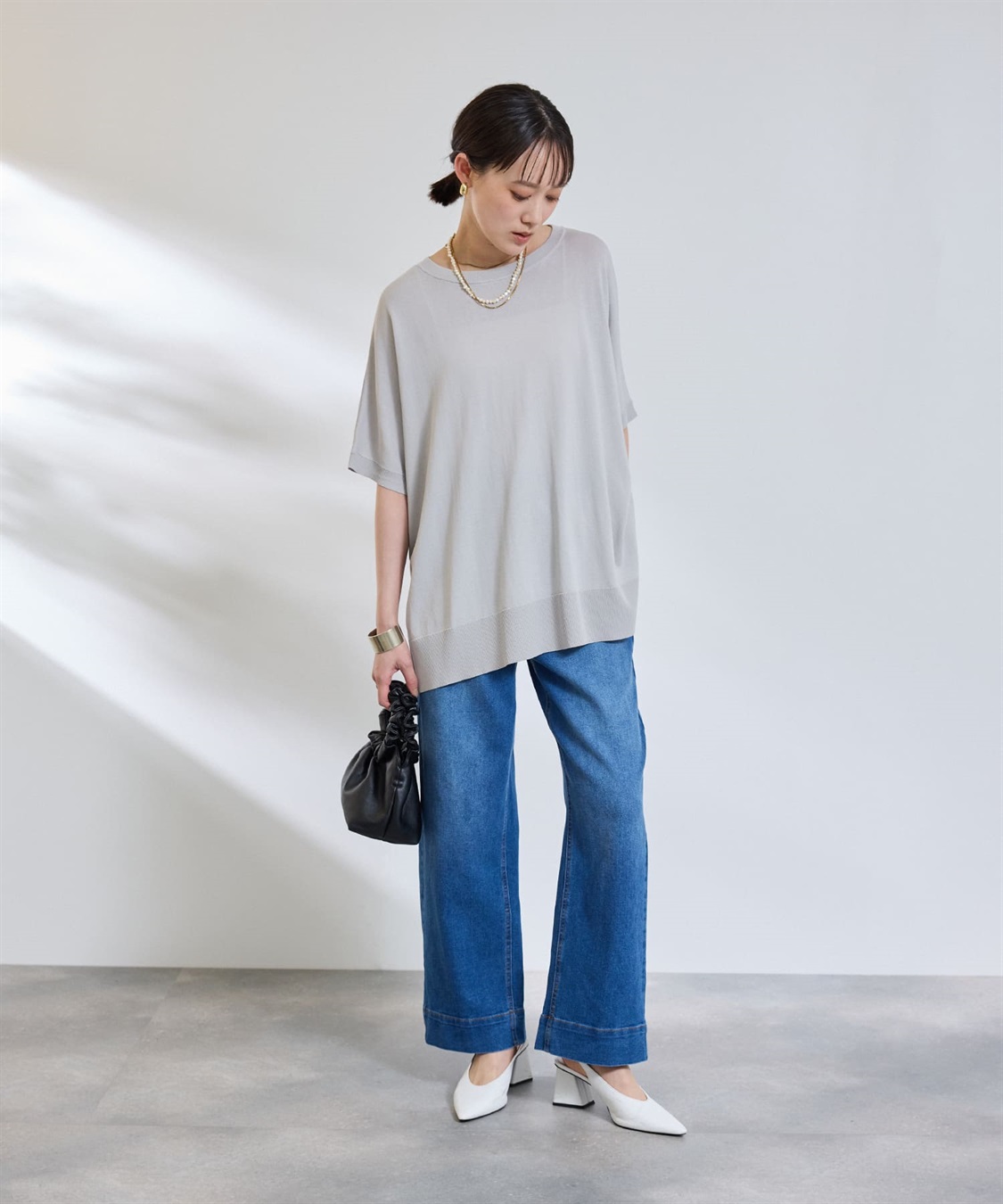 CROSS FUNCTION 《洗える》エブ楽 ドルマンスリーブニットプルオーバー_sub_7