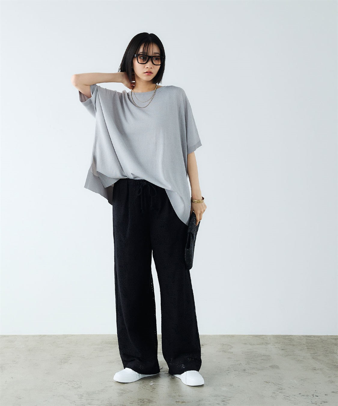 CROSS FUNCTION 《洗える》エブ楽 ドルマンスリーブニットプルオーバー_sub_17