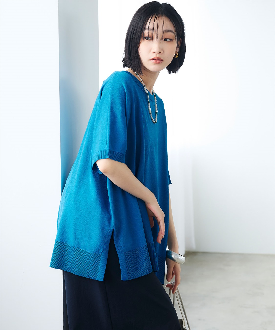 CROSS FUNCTION 《洗える》エブ楽 ドルマンスリーブニットプルオーバー_sub_21