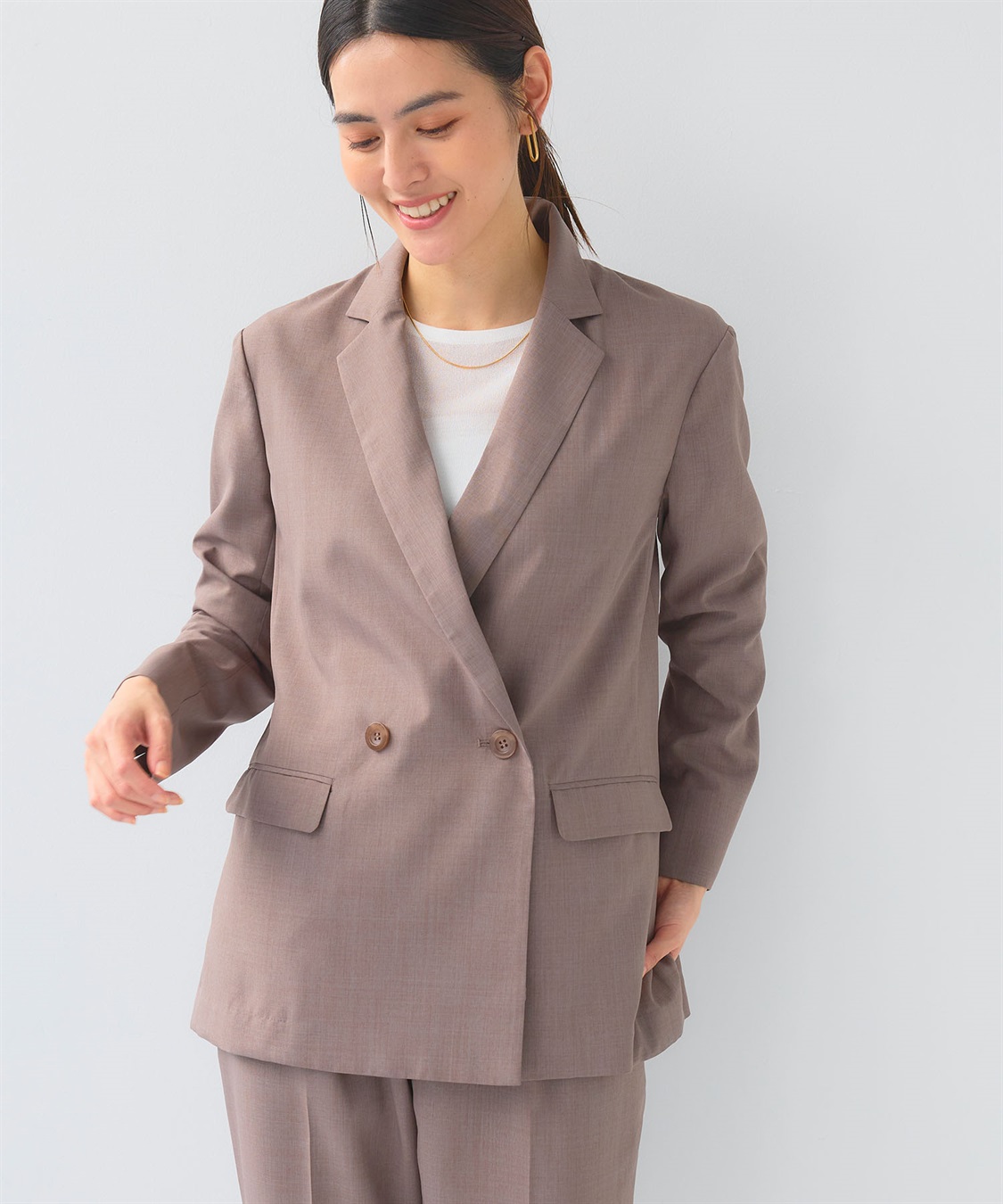 CROSS FUNCTION 《UV/洗える》サマ美え 冷感麻調テーラードジャケット_sub_13