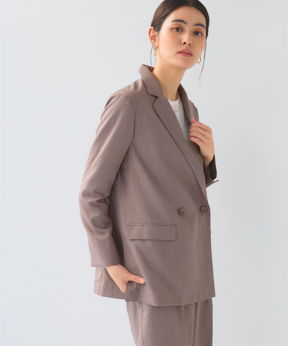 CROSS FUNCTION 《UV/洗える》サマ美え 冷感麻調テーラードジャケット_sub_15