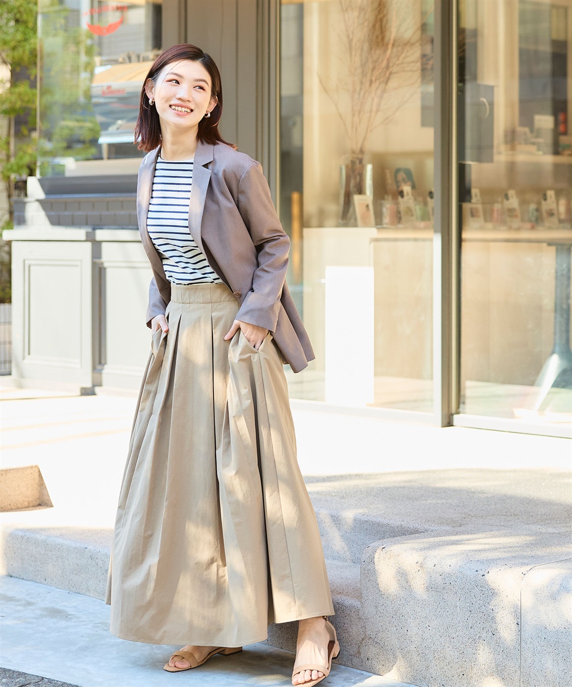 CROSS FUNCTION 《UV/洗える》サマ美え 冷感麻調テーラードジャケット_sub_20