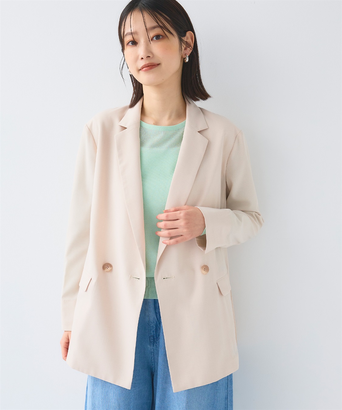 CROSS FUNCTION 《UV/洗える》サマ美え 冷感麻調テーラードジャケット_sub_21