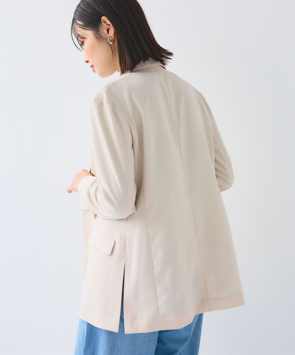 CROSS FUNCTION 《UV/洗える》サマ美え 冷感麻調テーラードジャケット_sub_23