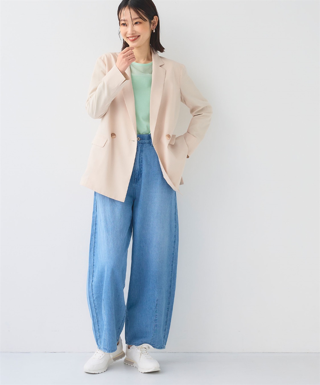 CROSS FUNCTION 《UV/洗える》サマ美え 冷感麻調テーラードジャケット_sub_24