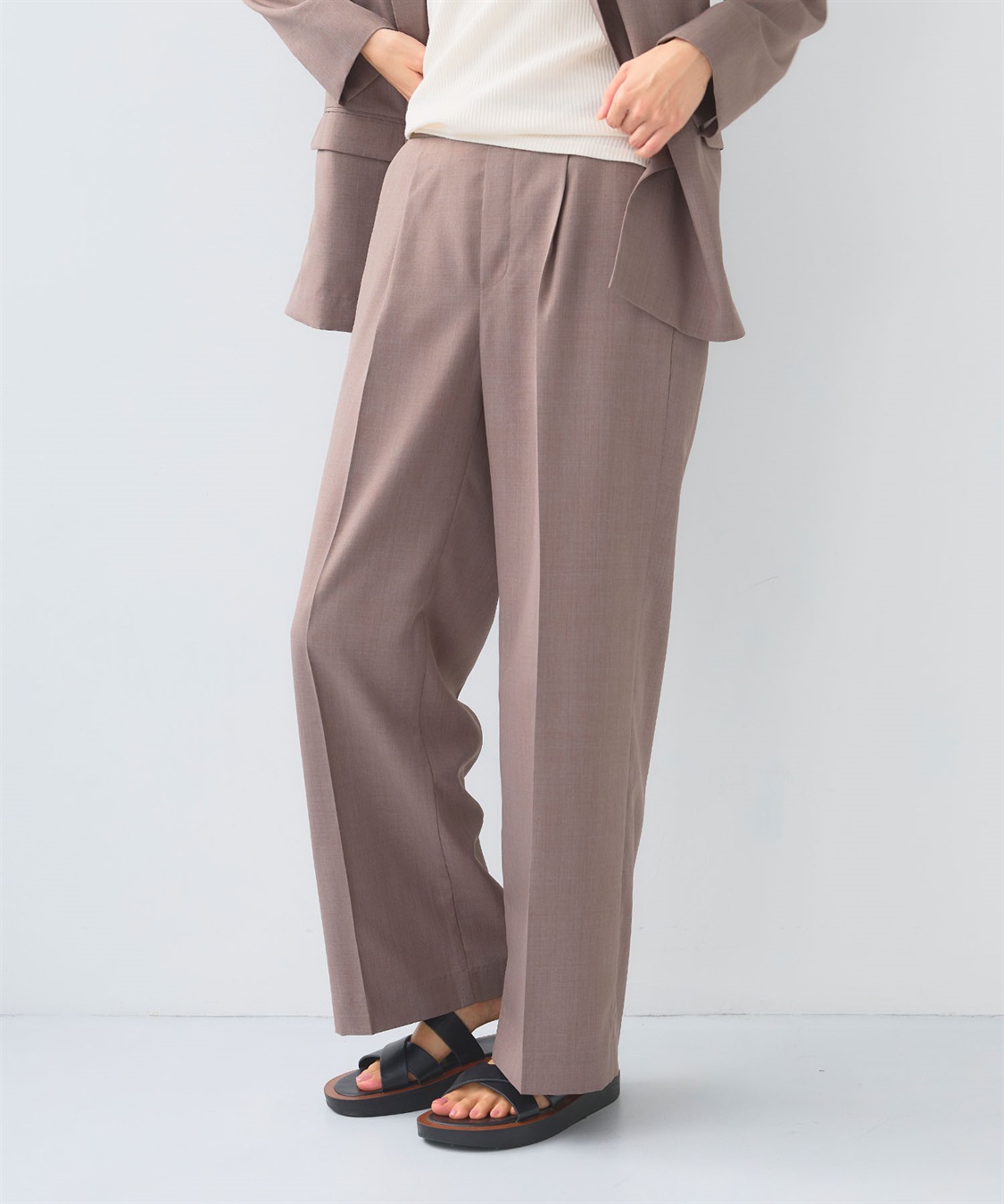 CROSS FUNCTION 《UV/洗える》サマ美え 冷感麻調ワイドパンツ_sub_4