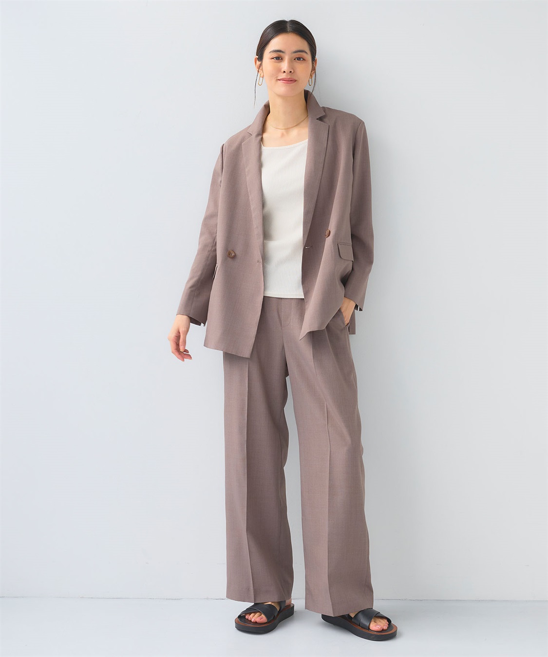 CROSS FUNCTION 《UV/洗える》サマ美え 冷感麻調ワイドパンツ_sub_6