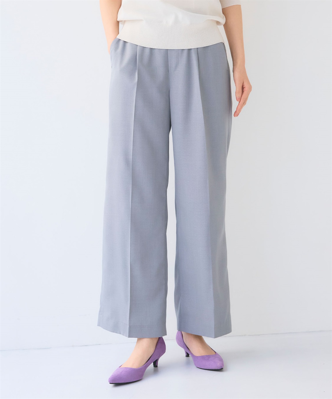 CROSS FUNCTION 《UV/洗える》サマ美え 冷感麻調ワイドパンツ_sub_9