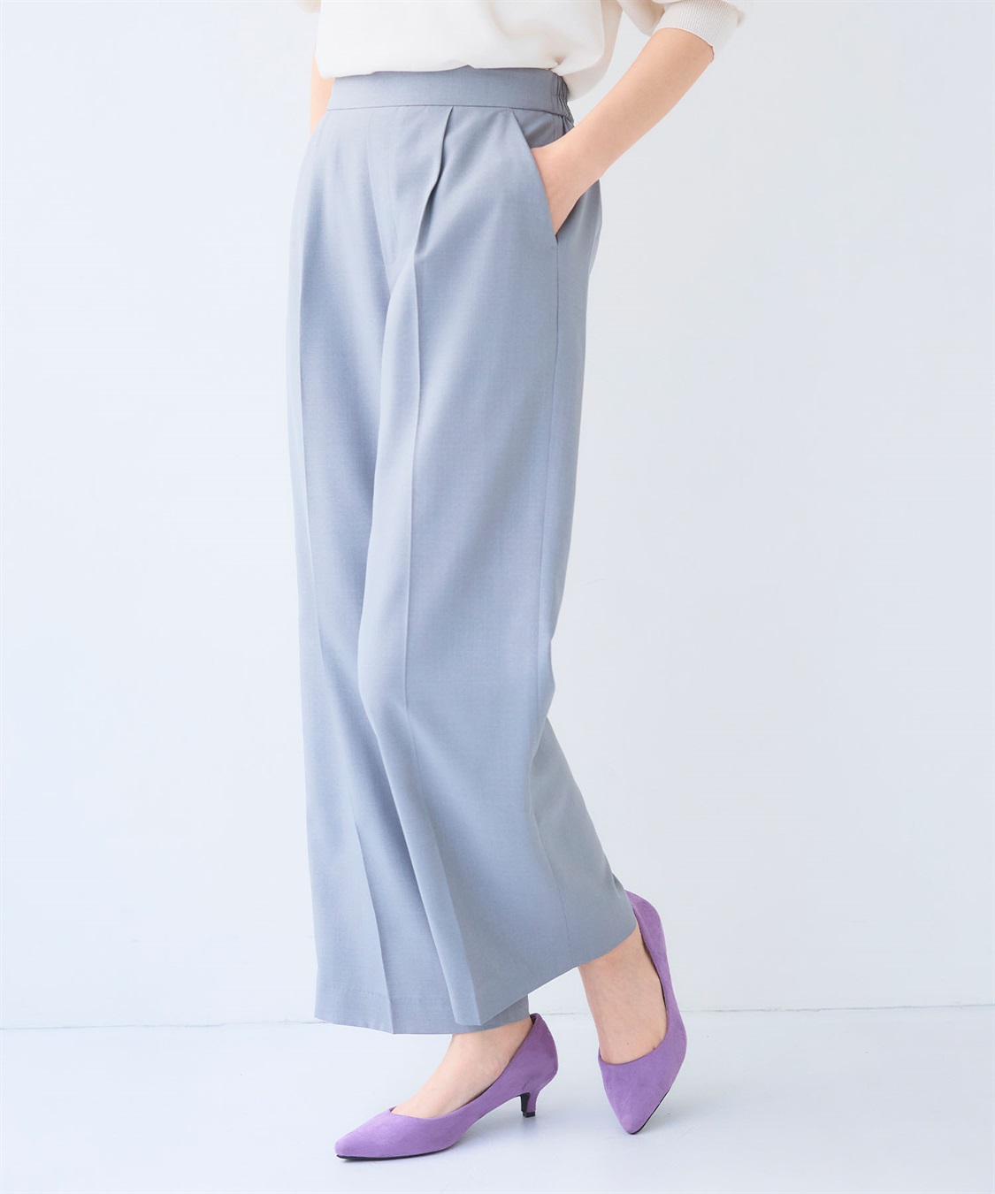 CROSS FUNCTION 《UV/洗える》サマ美え 冷感麻調ワイドパンツ_sub_10