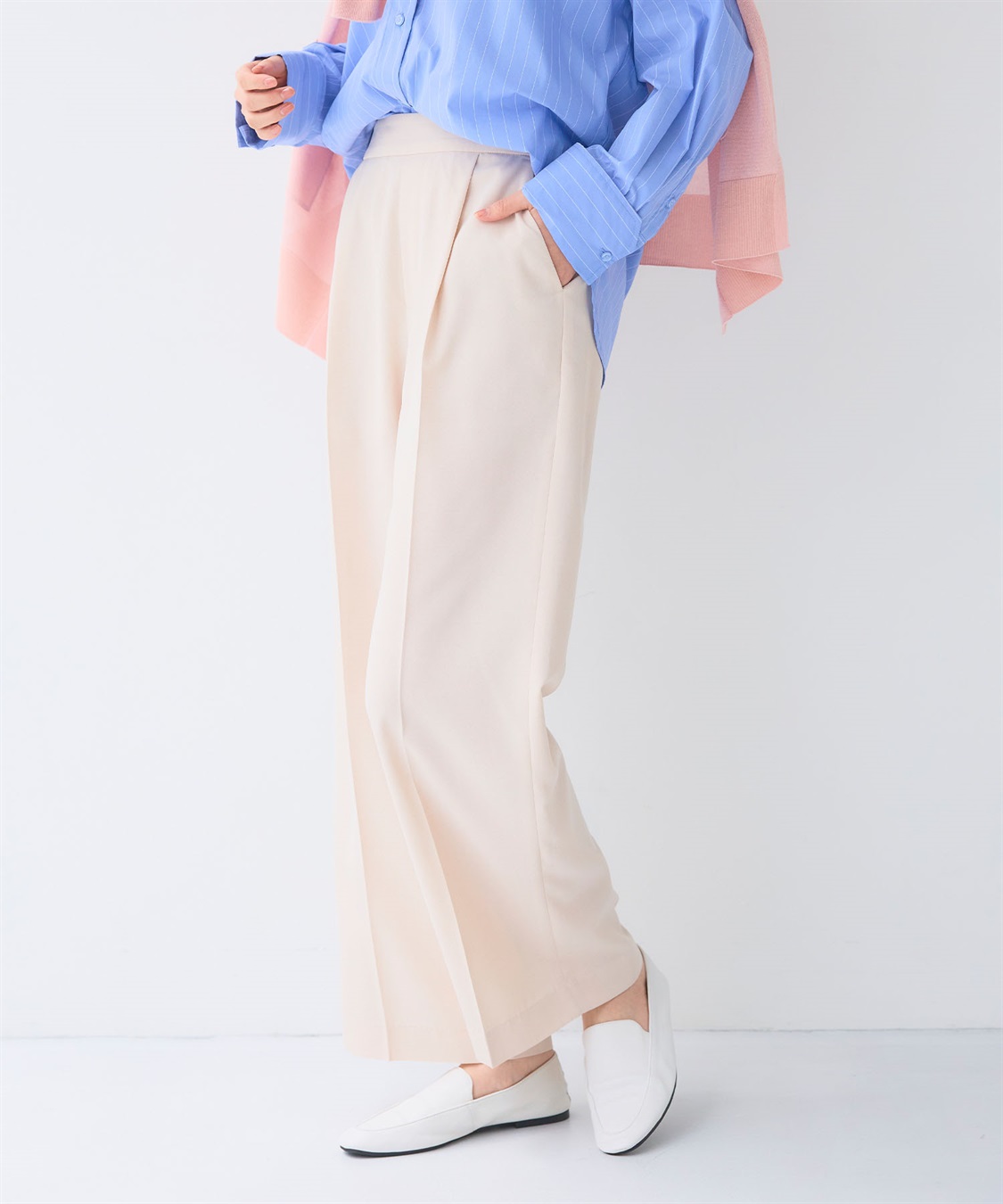 CROSS FUNCTION 《UV/洗える》サマ美え 冷感麻調ワイドパンツ_sub_19