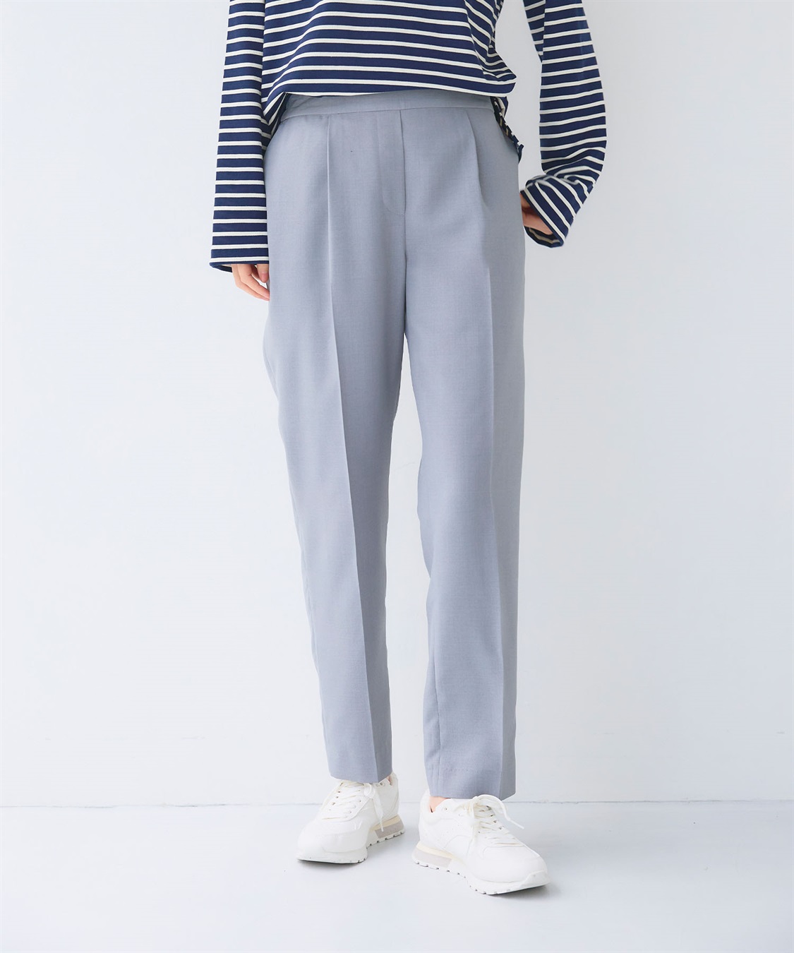 CROSS FUNCTION 《UV/洗える》サマ美え 冷感麻調テーパードパンツ_sub_3