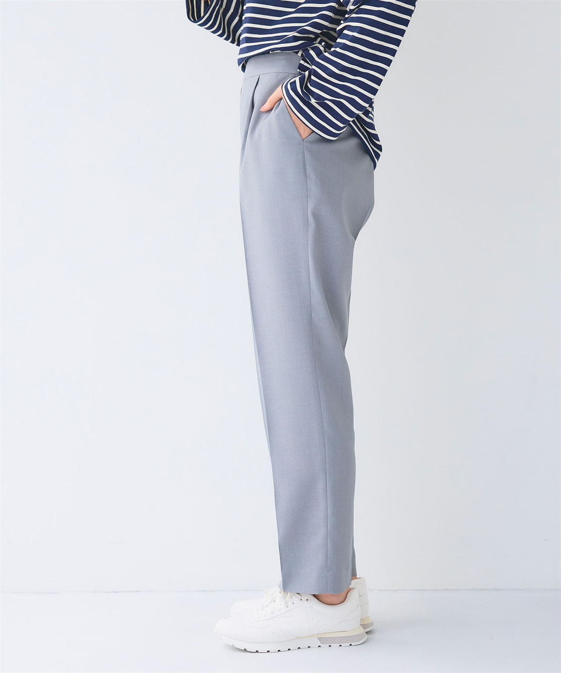 CROSS FUNCTION 《UV/洗える》サマ美え 冷感麻調テーパードパンツ_sub_5