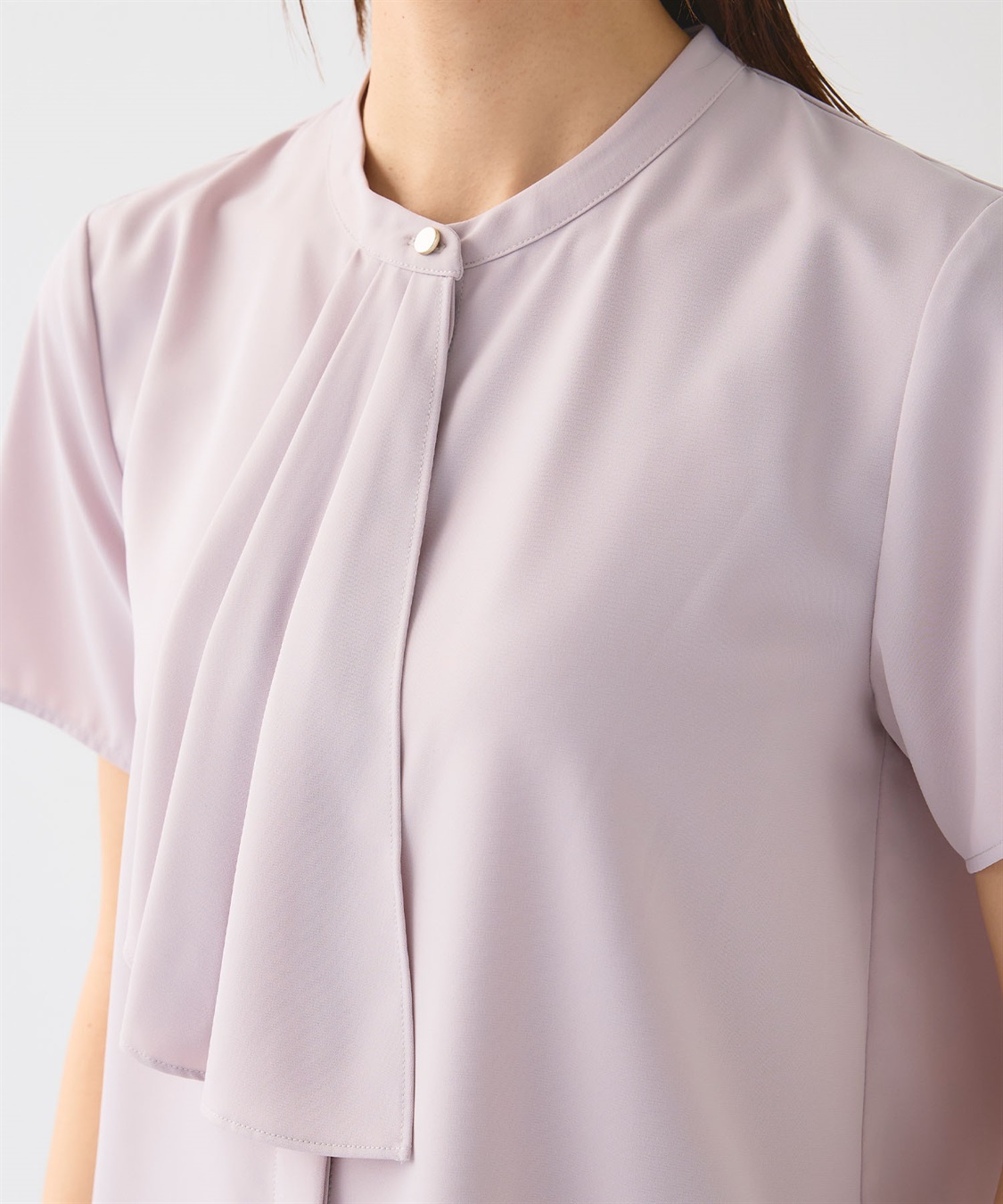 CROSS FUNCTION 《シワになりにくい》正解シルキードライラッフル半袖ブラウス_sub_25