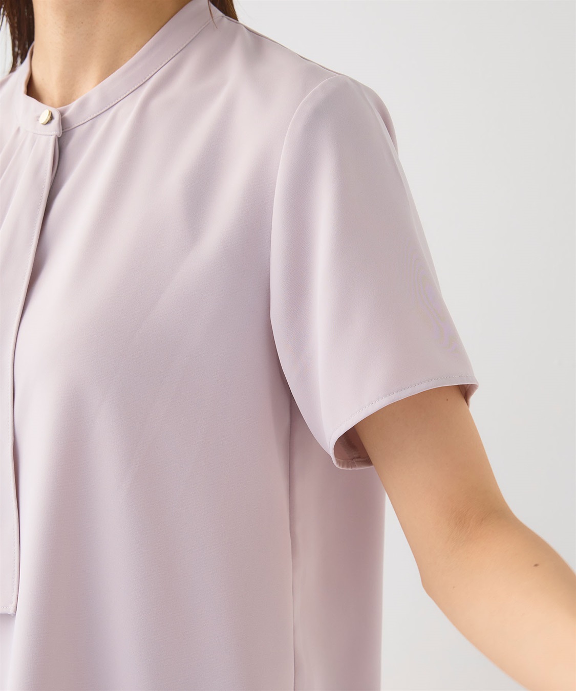 CROSS FUNCTION 《シワになりにくい》正解シルキードライラッフル半袖ブラウス_sub_26