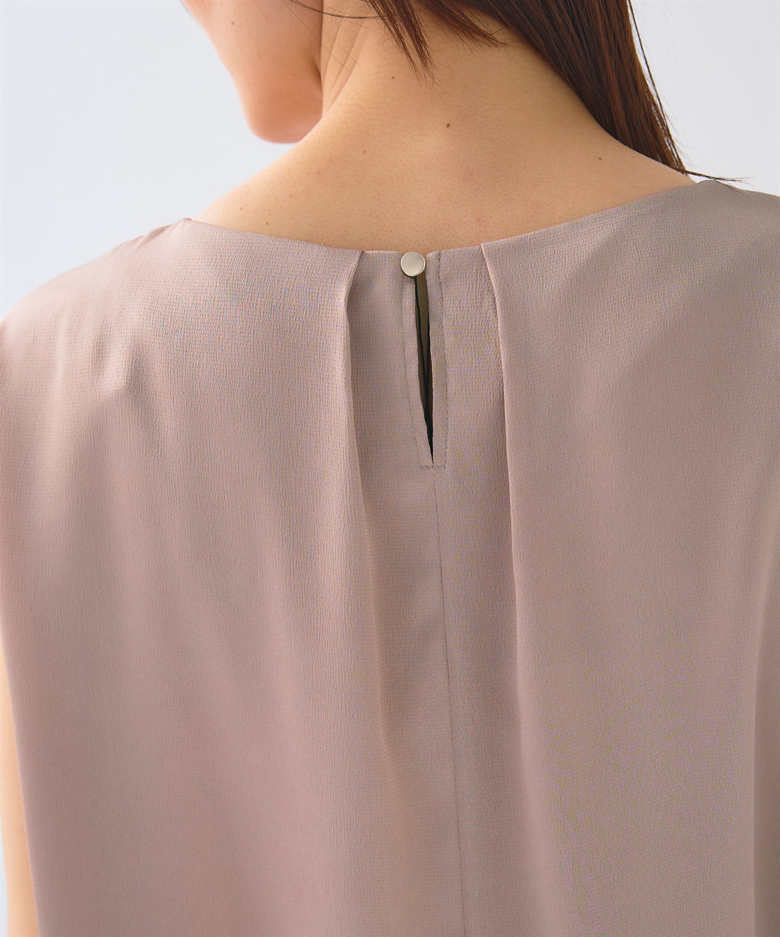 CROSS FUNCTION 《シワになりにくい》正解タックフレンチスリーブサテンブラウス_sub_27